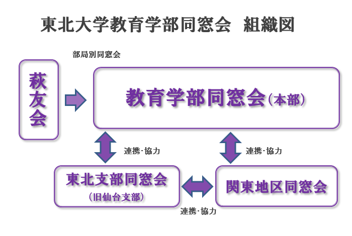 東北大学教育学部同窓会 組織図